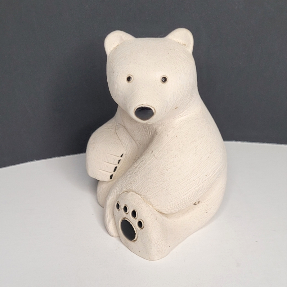 Adorable Polar Bear Handmade Figure Artesania Rinconada #79